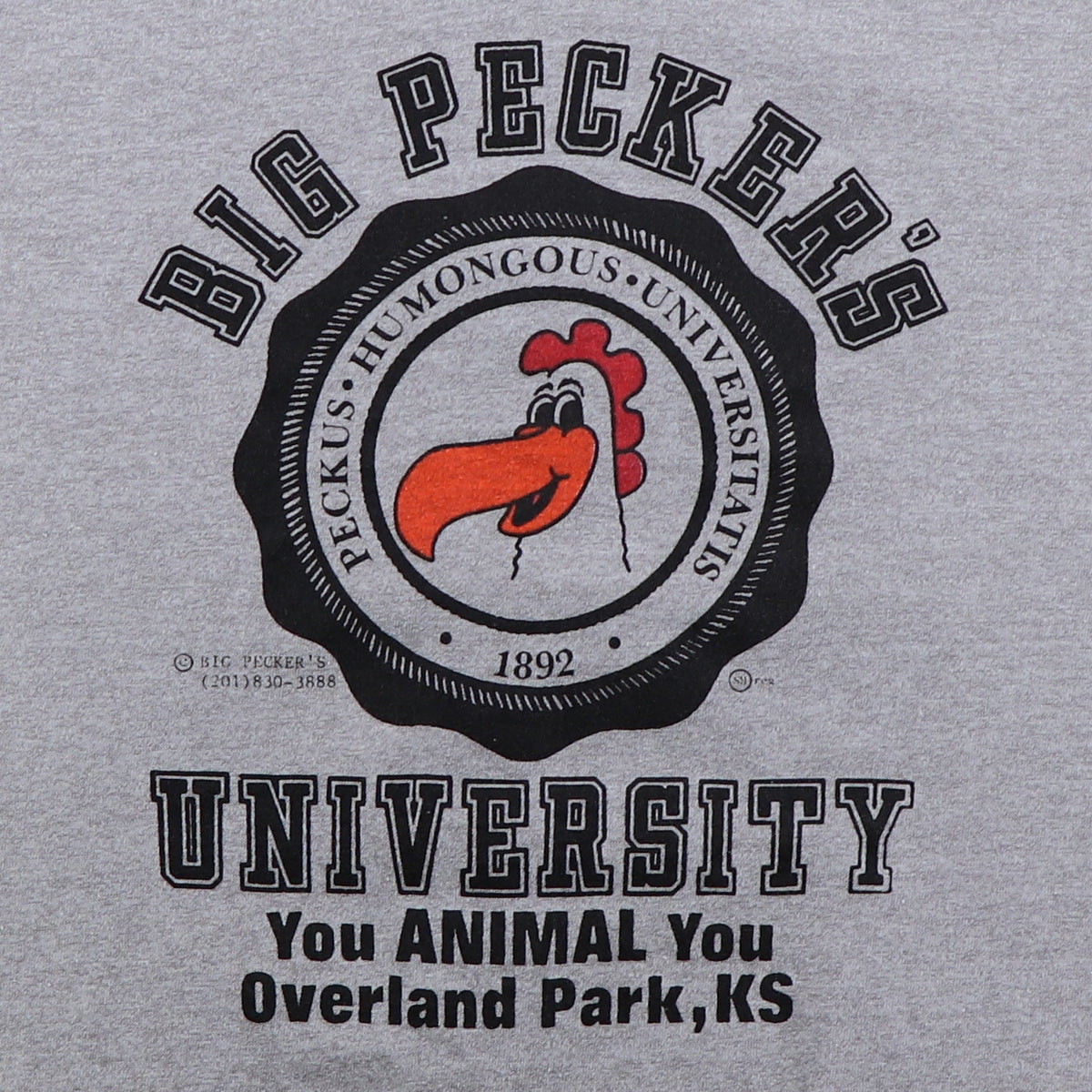 1980s You Animal You Big Pecker's University Shirt