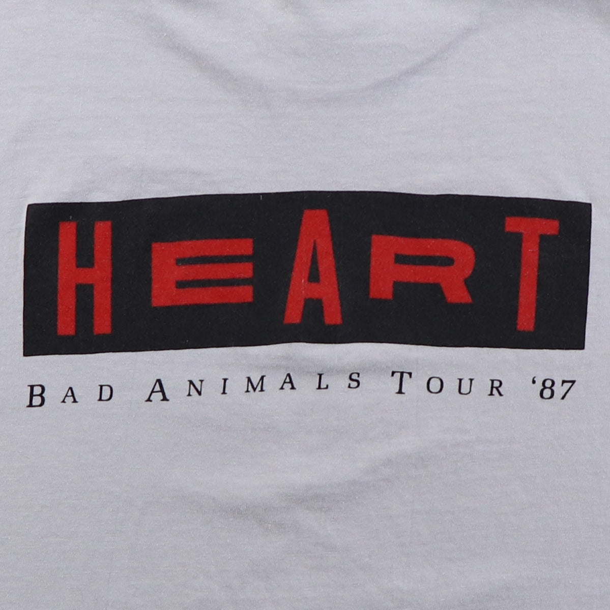 1987 Heart Bad Animals Tour Crew Shirt