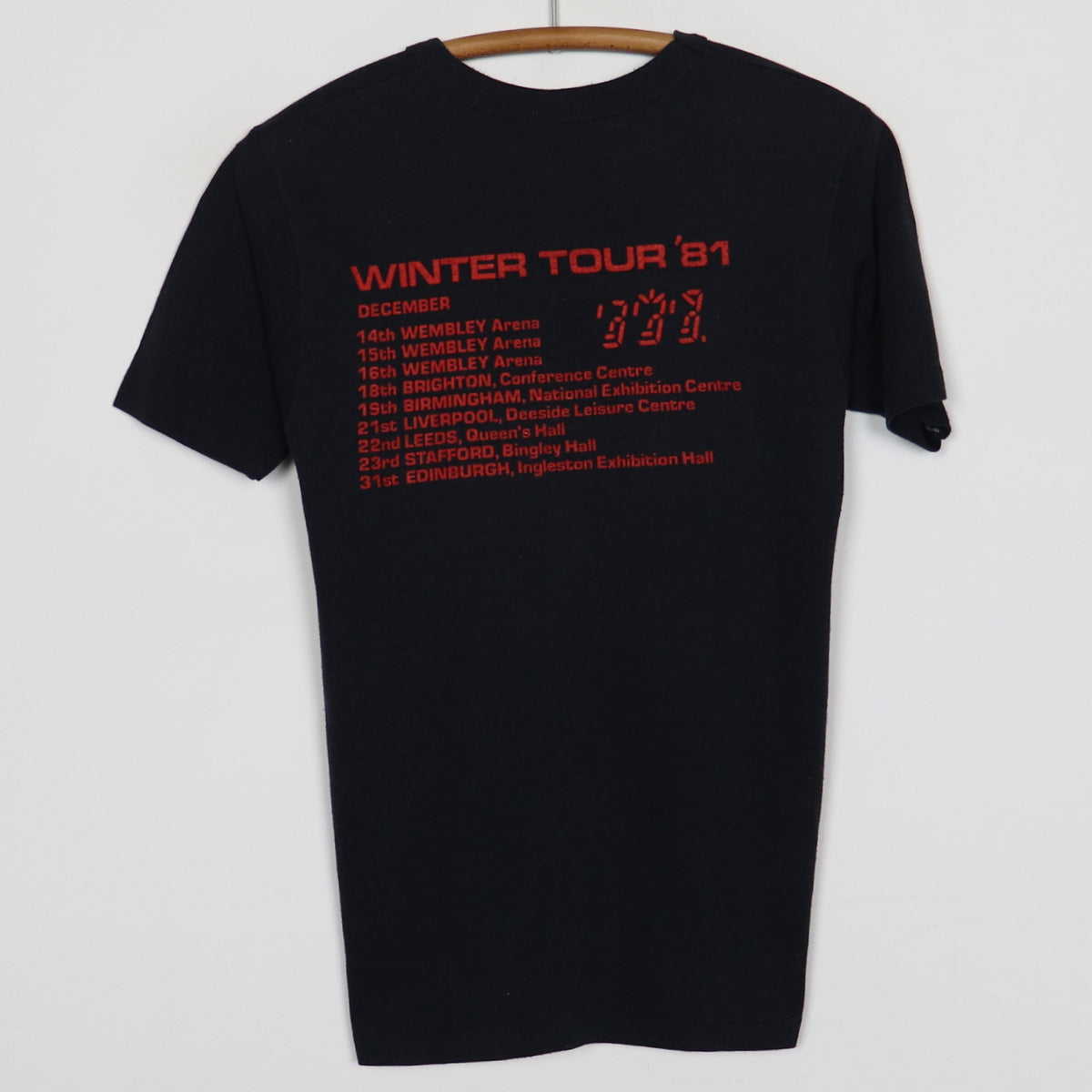 1981 The Police European Winter Tour Shirt