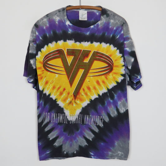 1991 Van Halen For Unlawful Carnal Knowledge Tie Dye Shirt