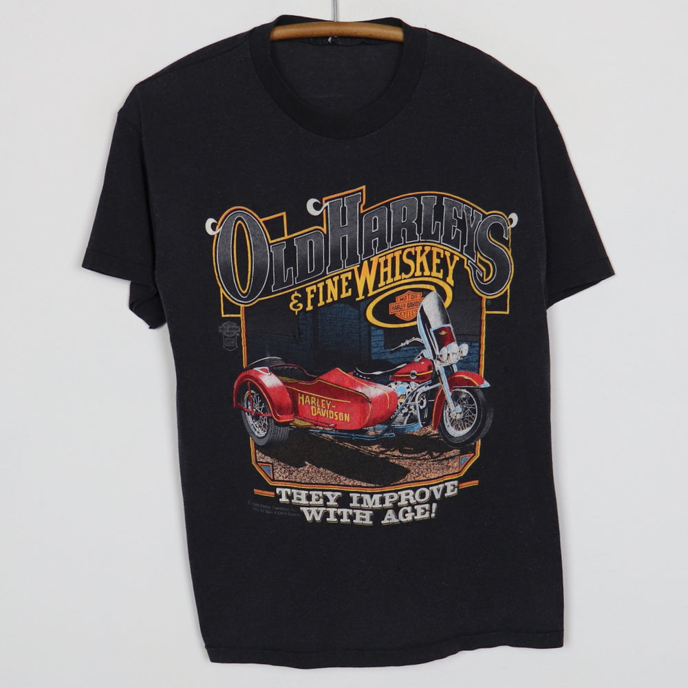 1988 Harley Davidson Old Harleys & Fine Whiskey Shirt