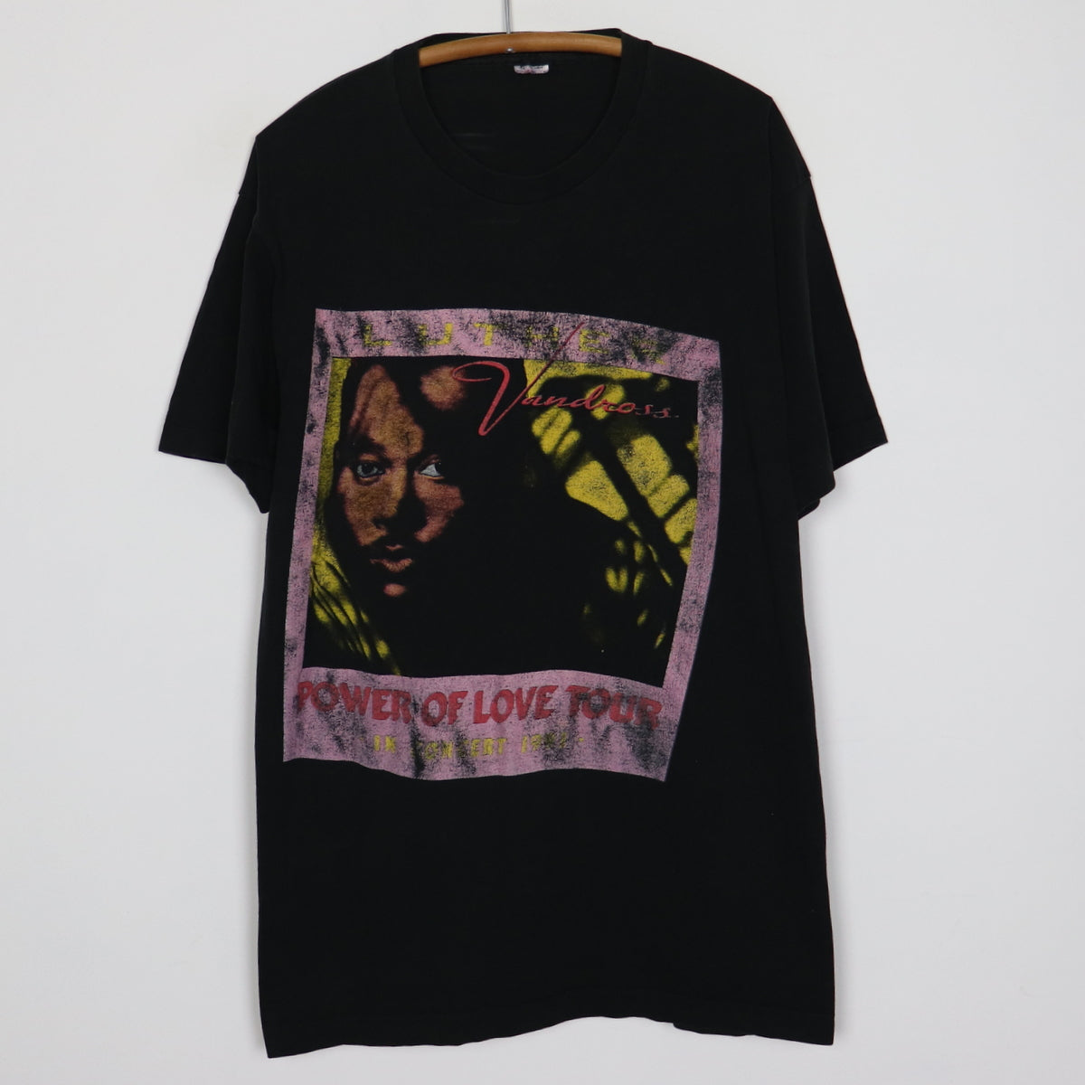 Luther vandross Power of love tour tシャツ-