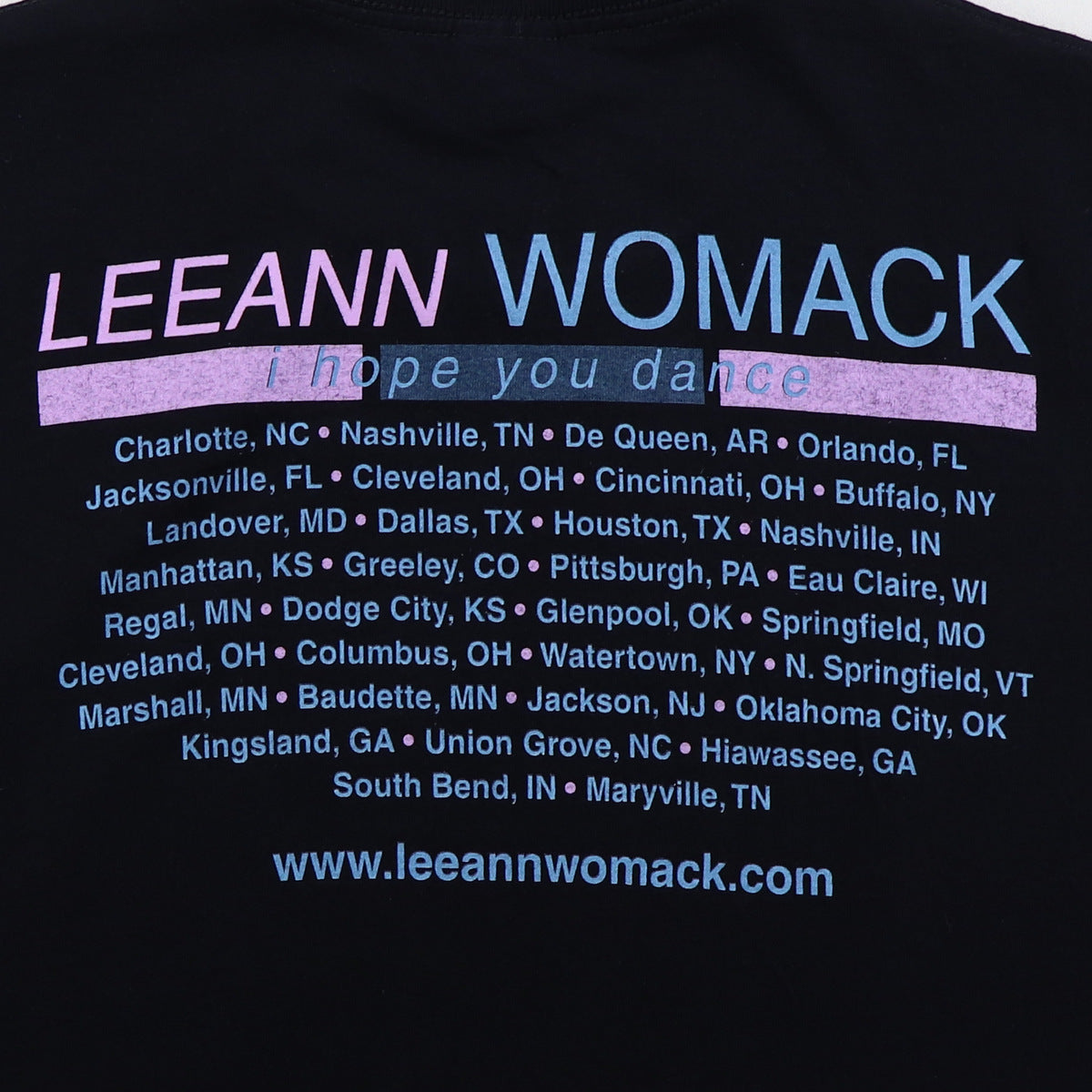 2000 Leeann Womack Hope You Dance Tour Shirt