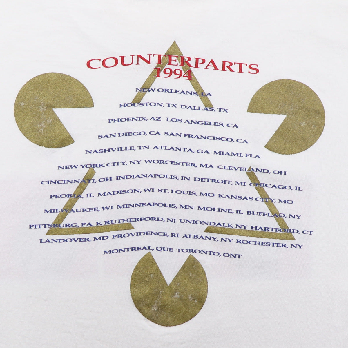 1994 Rush Counterparts Tour Shirt