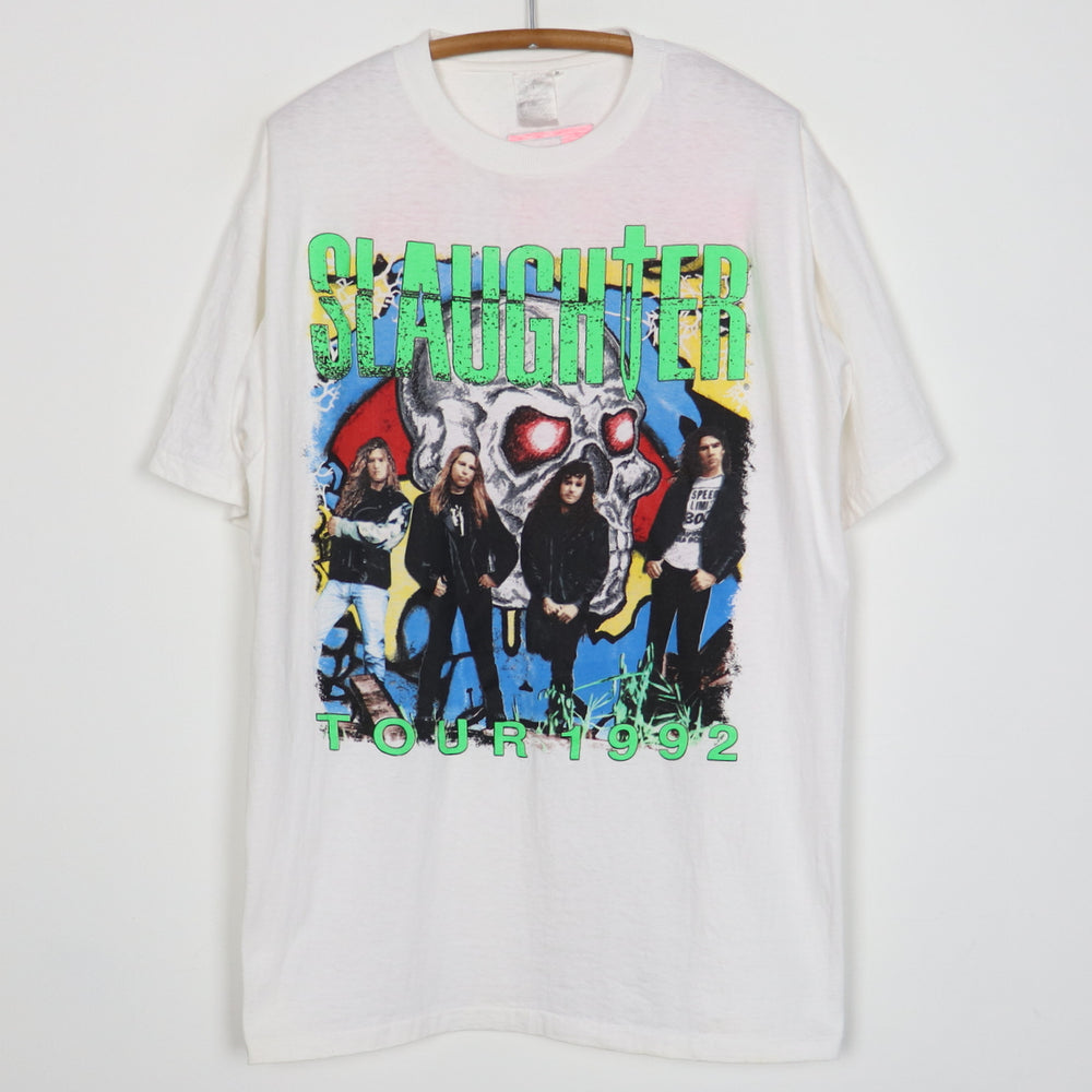 1992 Slaughter Get Wild And Go Crazy Tour Shirt