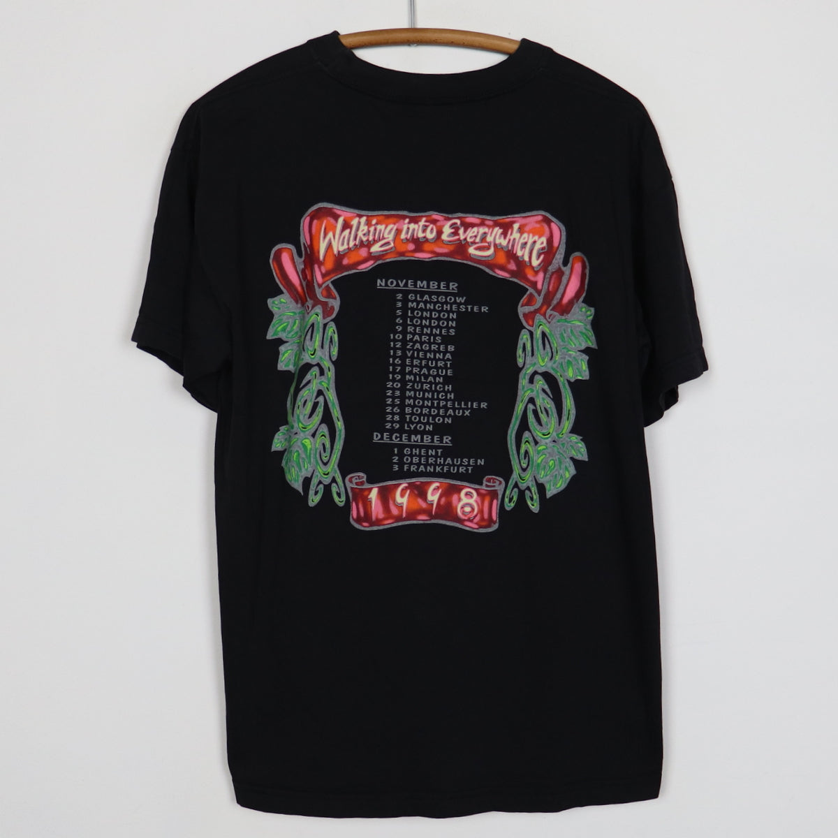 1998 Jimmy Page & Robert Plant Walking Into Clarksdale Tour Shirt