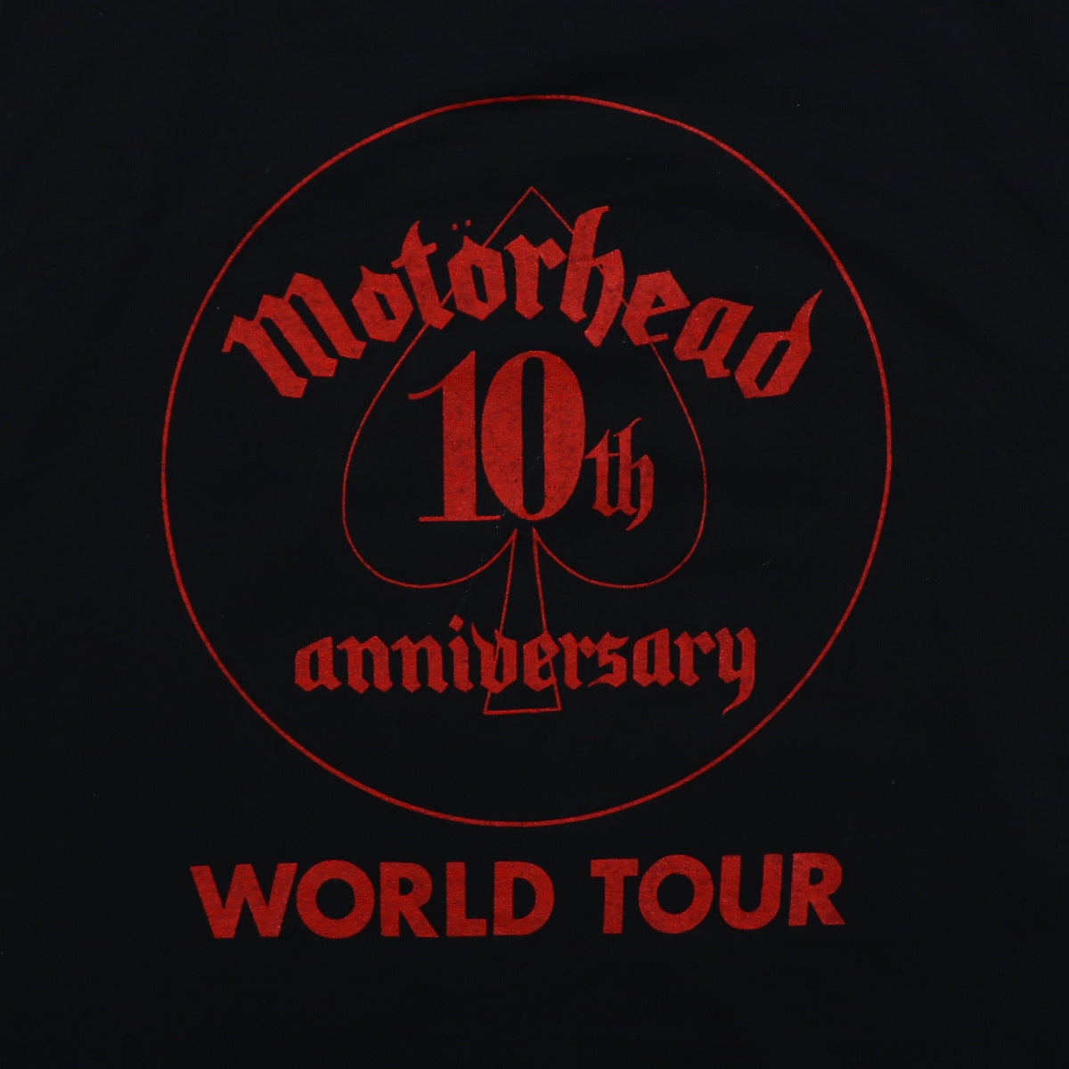 1985 Motorhead 10th Anniversary World Tour Shirt