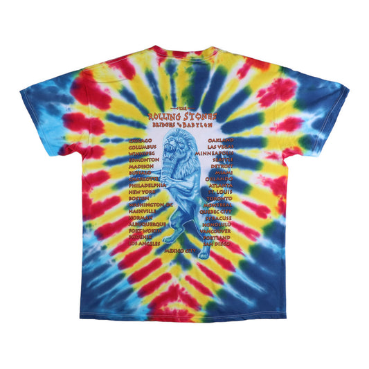 1997 Rolling Stones Bridges To Babylon Tour Tie Dye Shirt