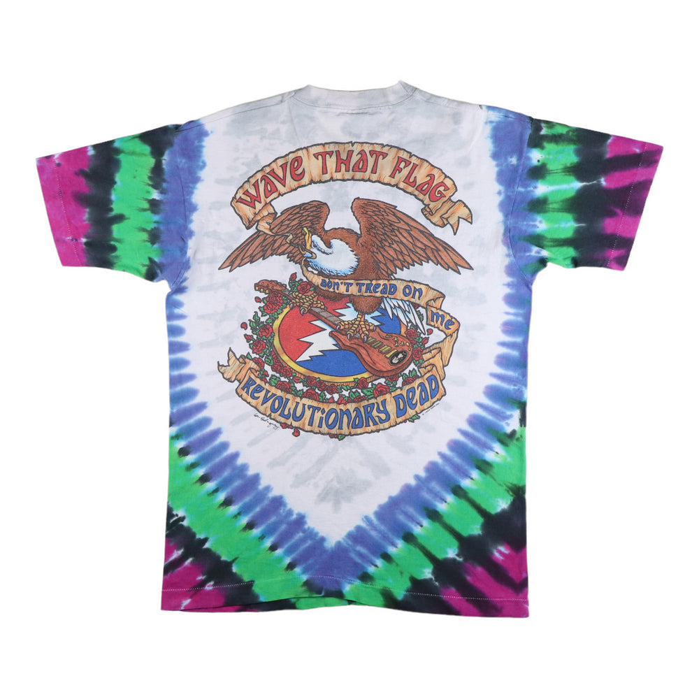 1993 Grateful Dead Revolutionary Dead Liquid Blue Tie Dye Shirt