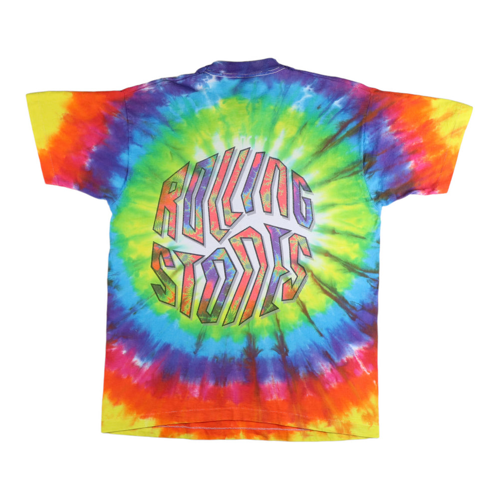 1994 Rolling Stones Liquid Blue Tie Dye Shirt