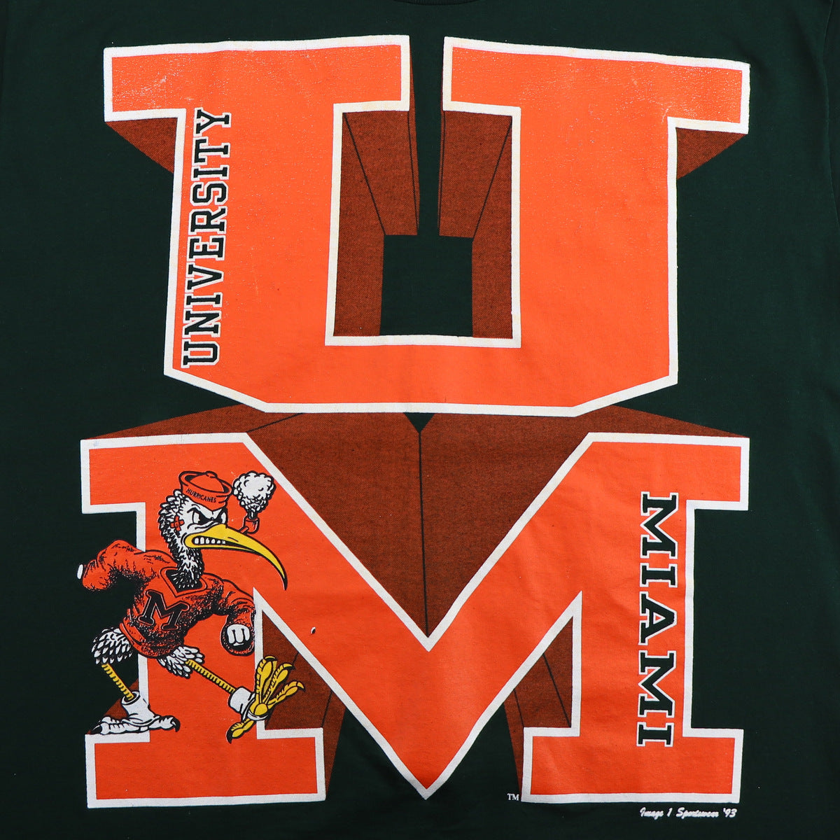 1993 University Of Miami Hurricanes NCAA Shirt