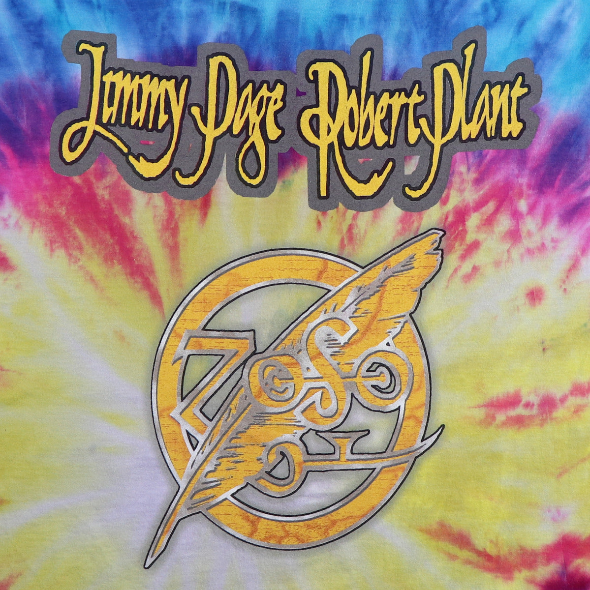 1998 Jimmy Page Robert Plant Zoso US Tour Tie Dye Shirt