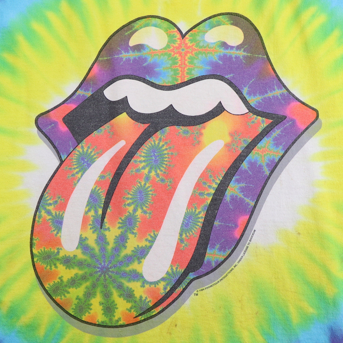 1994 Rolling Stones Liquid Blue Tie Dye Shirt – WyCo Vintage