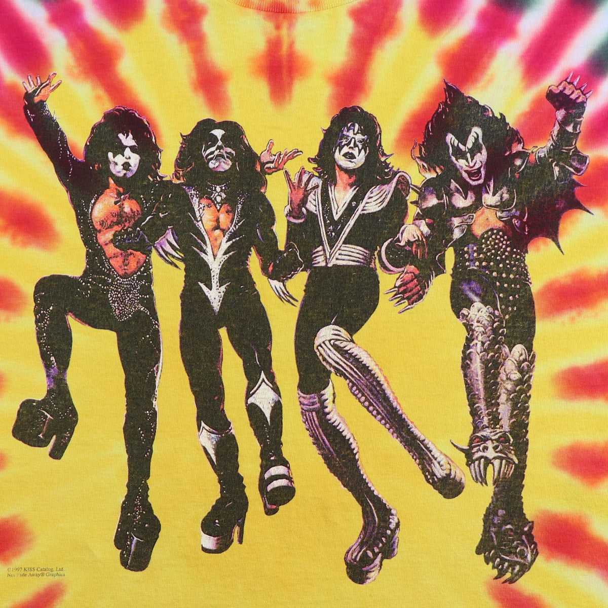 1997 Kiss Destroyer Tie Dye Shirt