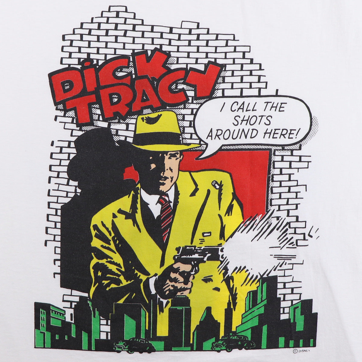 1990s Dick Tracy I Call The Shots Around Here Shirt