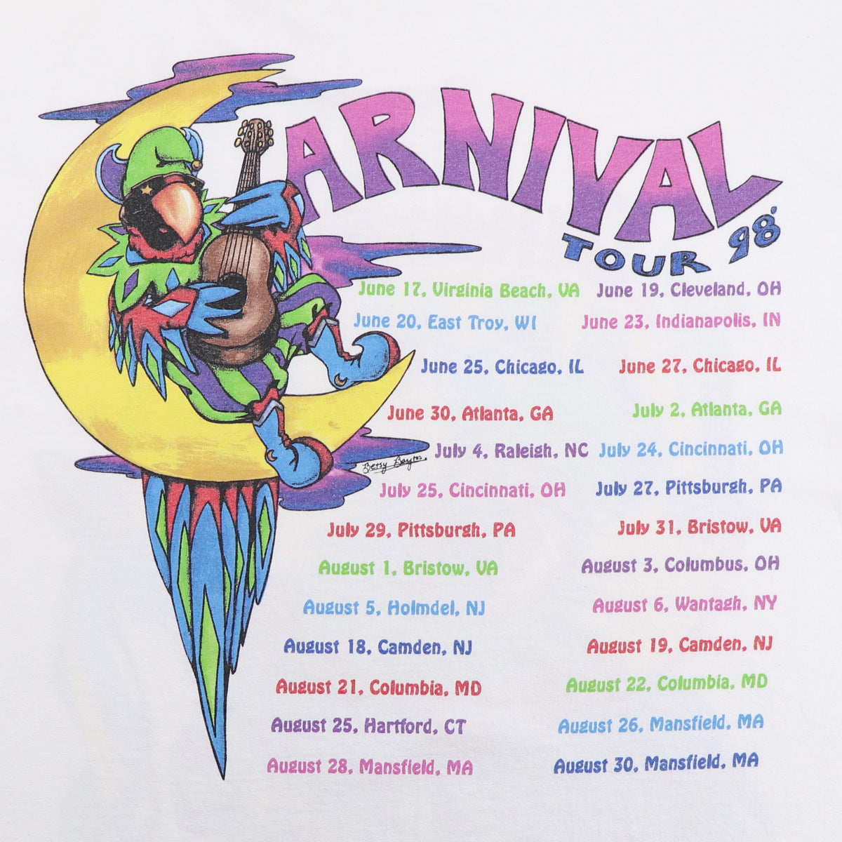 1998 Jimmy Buffett Carnival World Tour Shirt