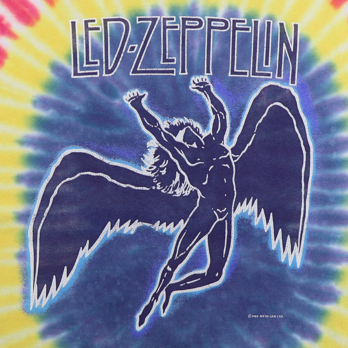 1990s Led Zeppelin Winterland Tie Dye Shirt