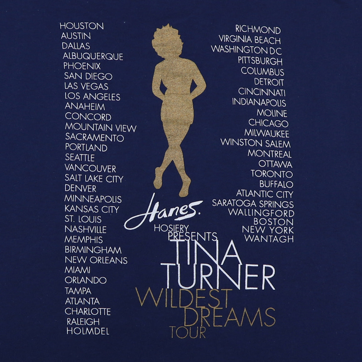 1996 Tina Turner Wildest Dreams Tour Shirt