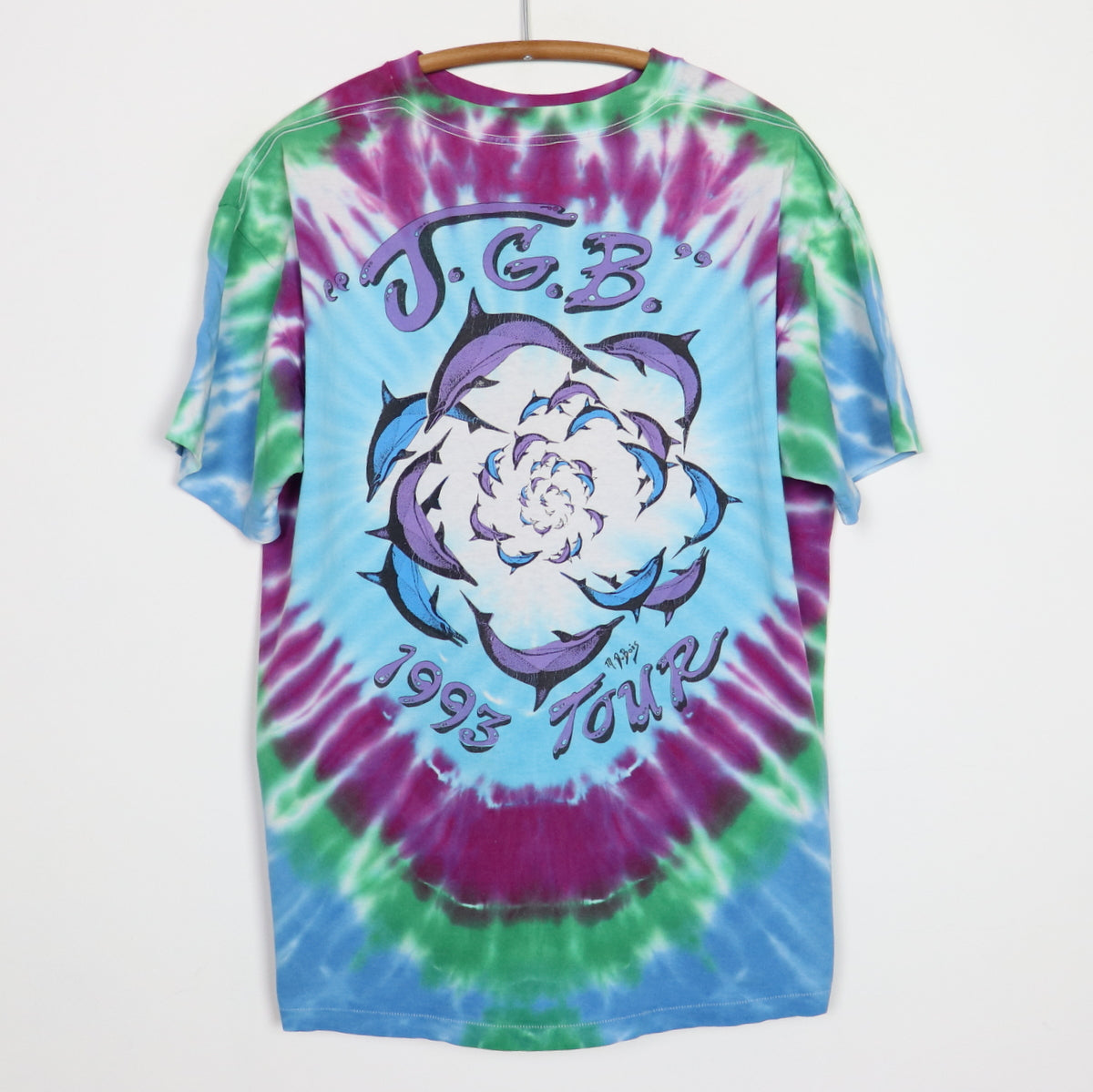 1993 Jerry Garcia Band Tie Dye Tour Shirt