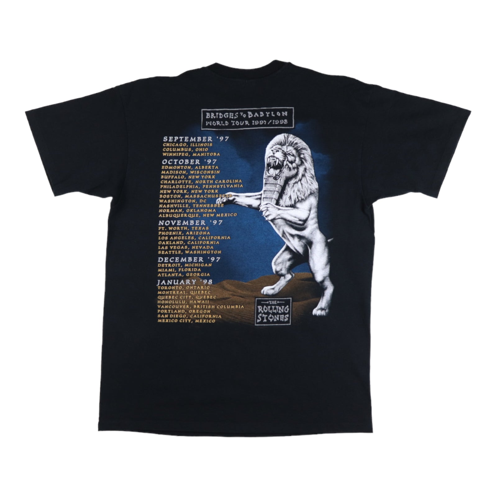 1997 Rolling Stones Bridges To Babylon Tour Shirt – WyCo Vintage