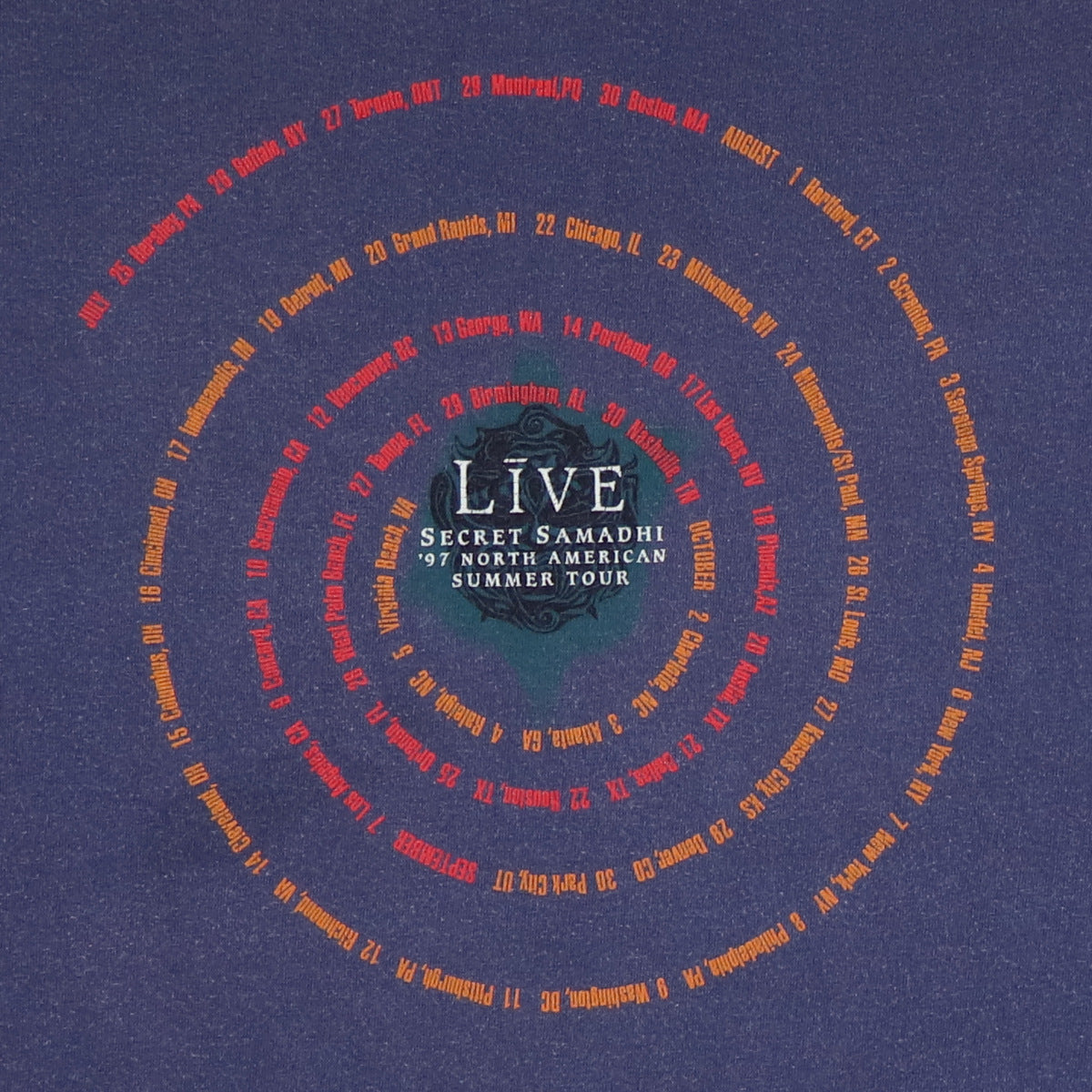 1997 Live Secret Samadhi Tour Shirt