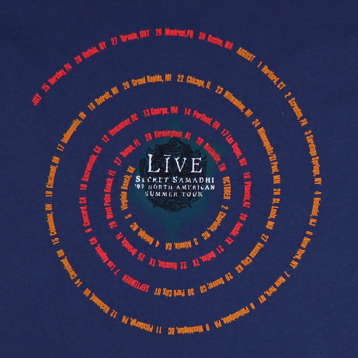 1997 Live Secret Samadhi Tour Shirt