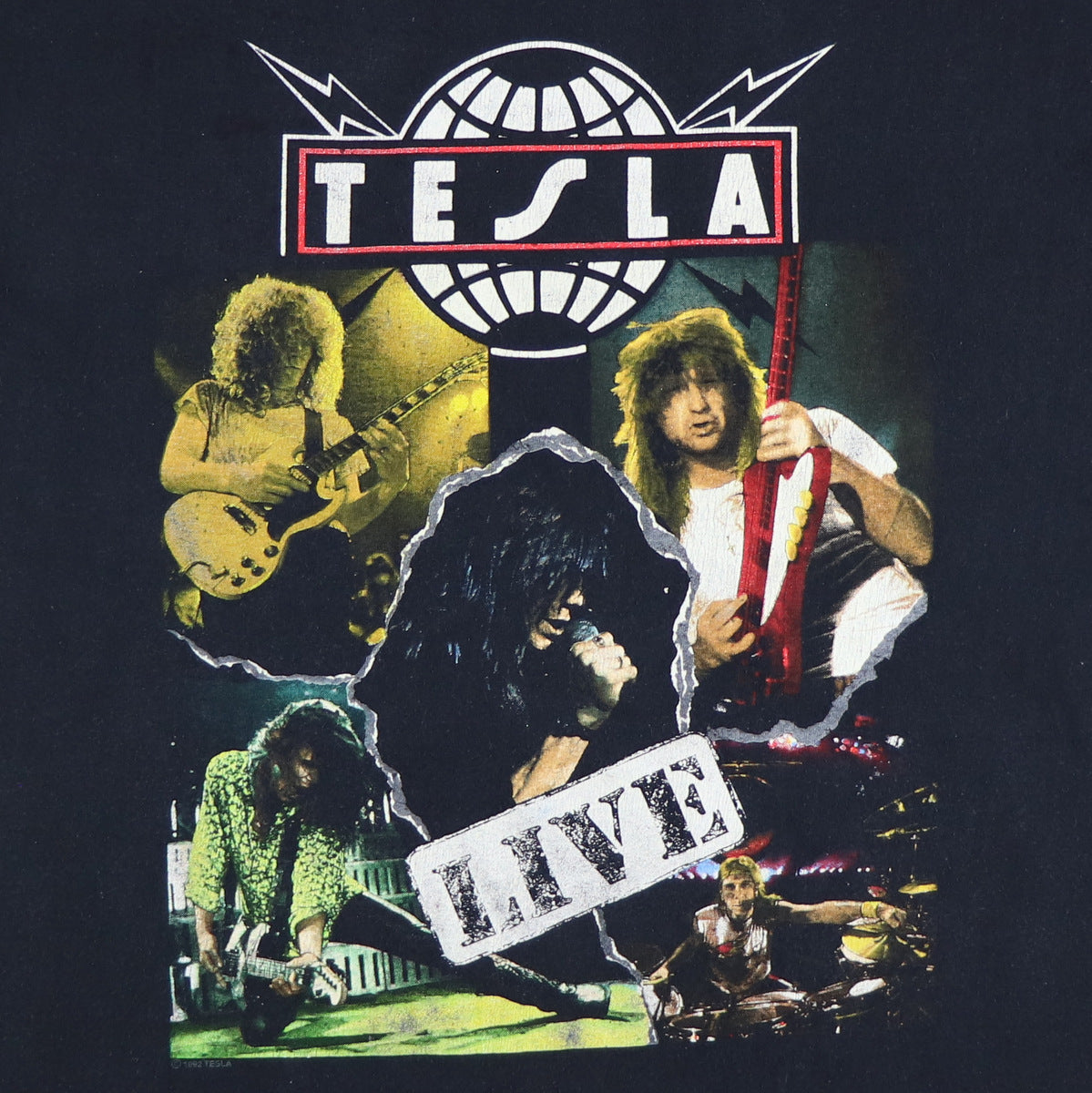 1992 Tesla Psychotic Supper Tour Shirt