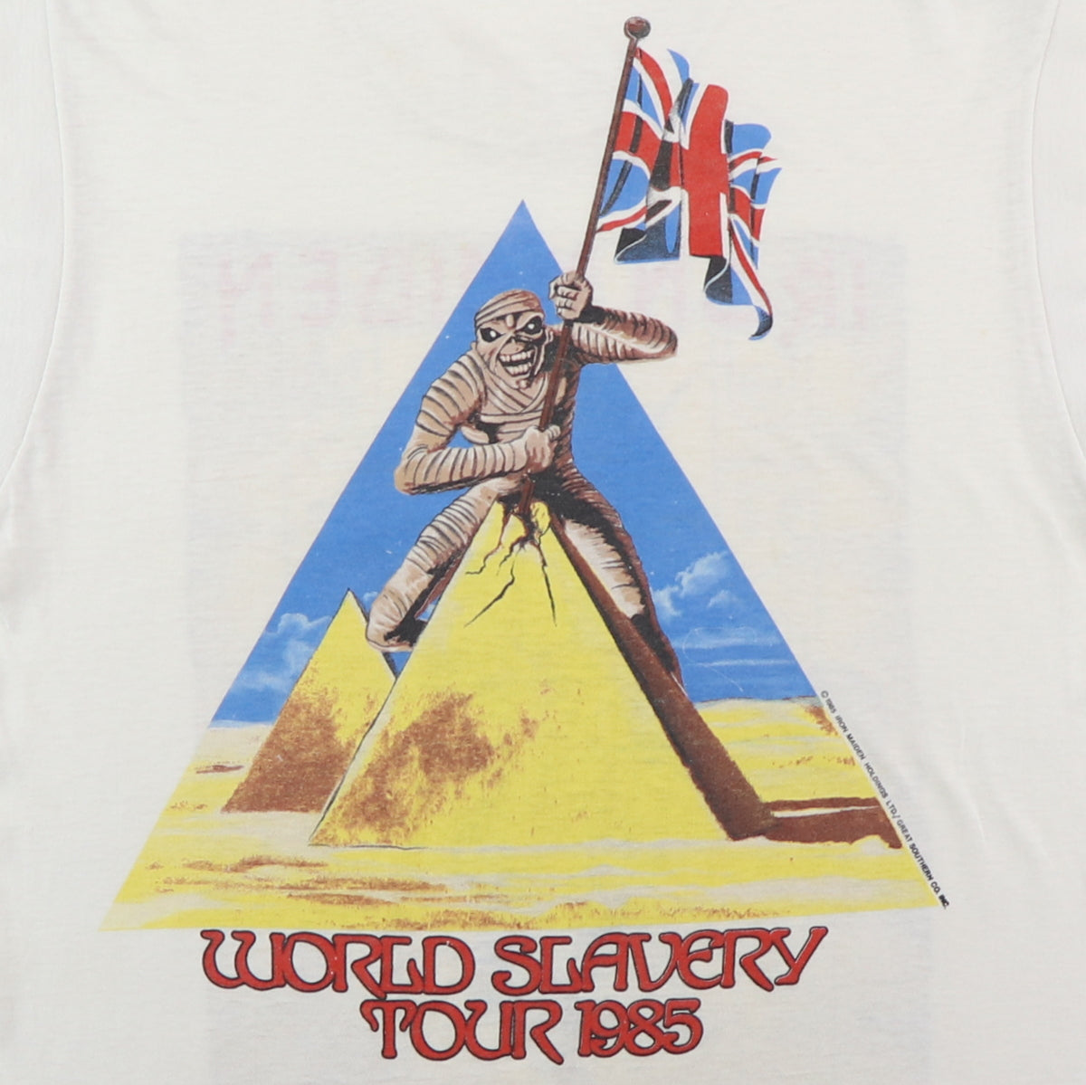 1985 Iron Maiden World Slavery Tour Sleeveless Shirt