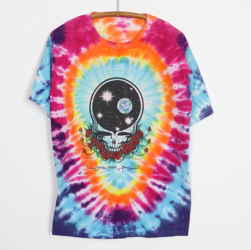 80s Grateful Dead Space Your Face 1987 Tie Dye t-shirt Large - The Captains  Vintage