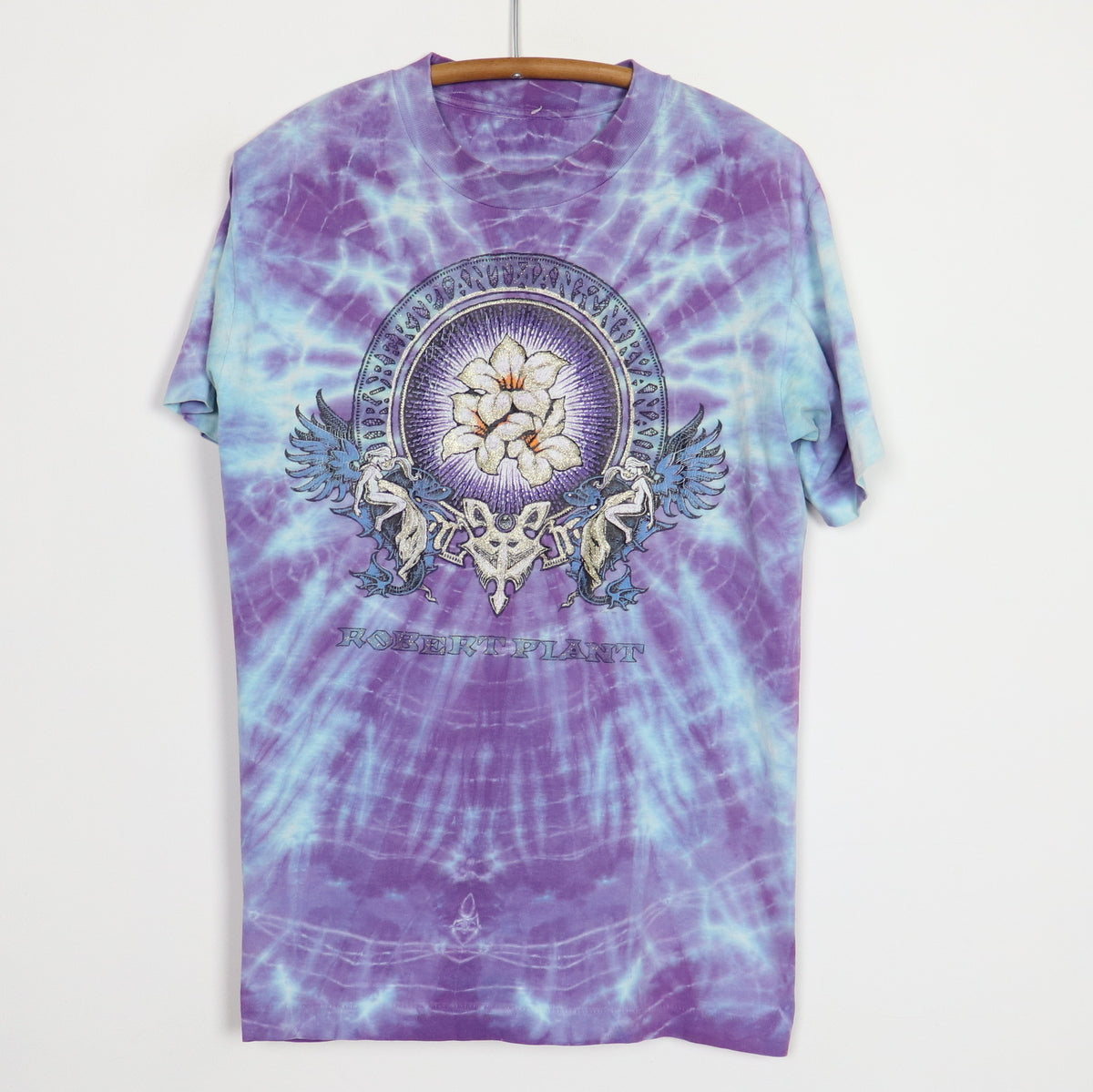 1990 Robert Plant Symmetria Tie Dye Shirt Wyco Vintage