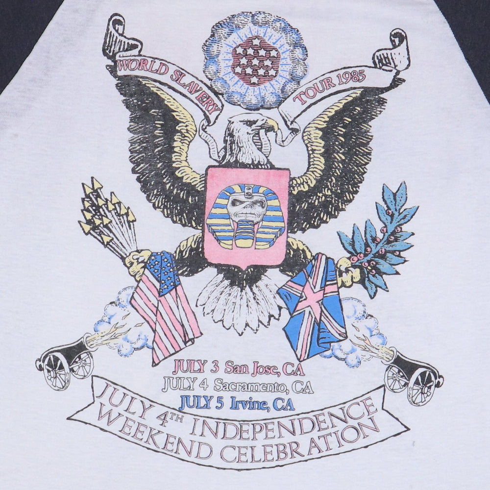 Wyco Vintage 1985 Iron Maiden 4th of July Concert Jersey Shirt