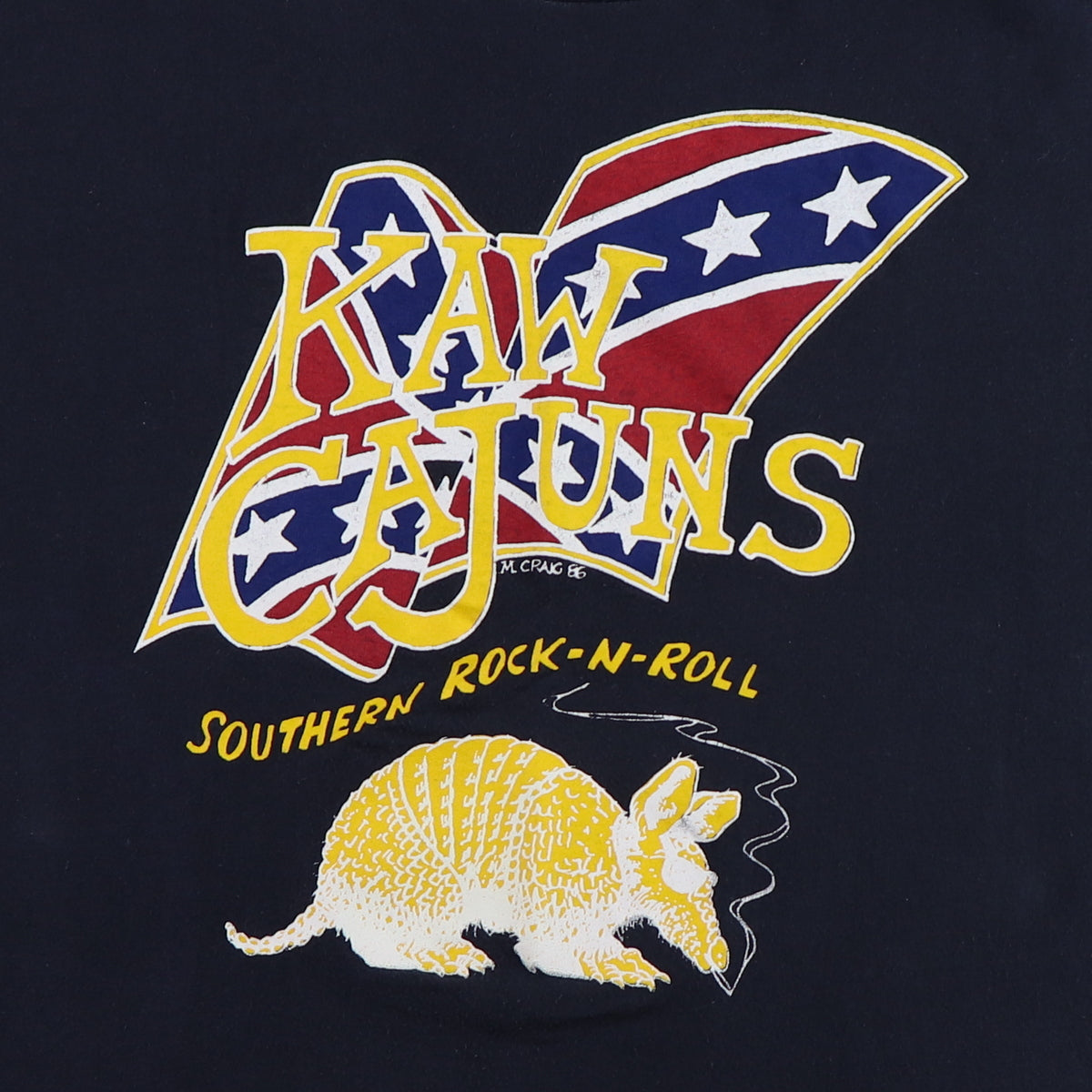 1986 Kaw Cajuns Southern Rock N Roll Shirt