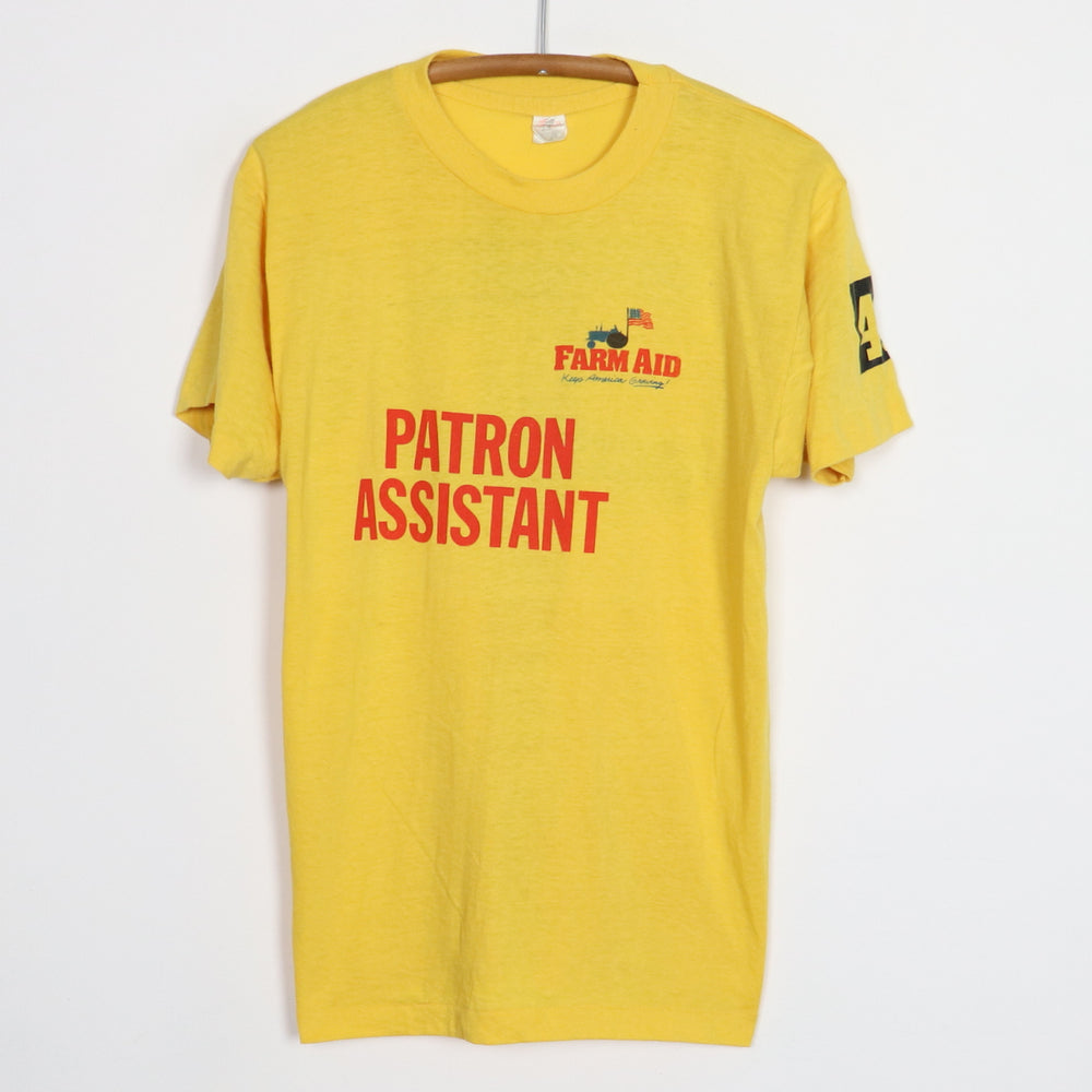 1980s Farm Aid Patron Assistant Concert Shirt