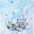 1992 Coral Reef Aquatic Paradise Liquid Blue Tie Dye Shirt