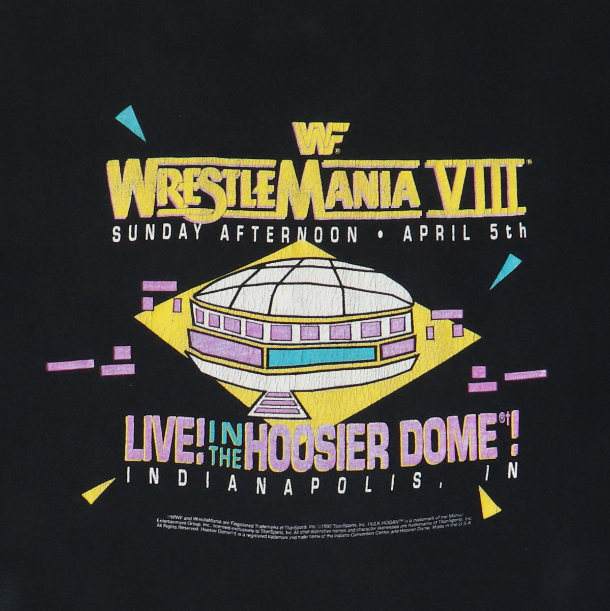 1992 Wrestlemania 8 Shirt