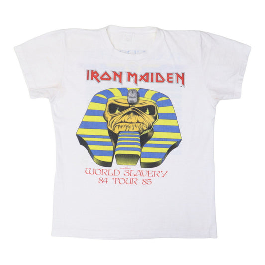 1985 Iron Maiden Powerslave World Slavery Tour Shirt