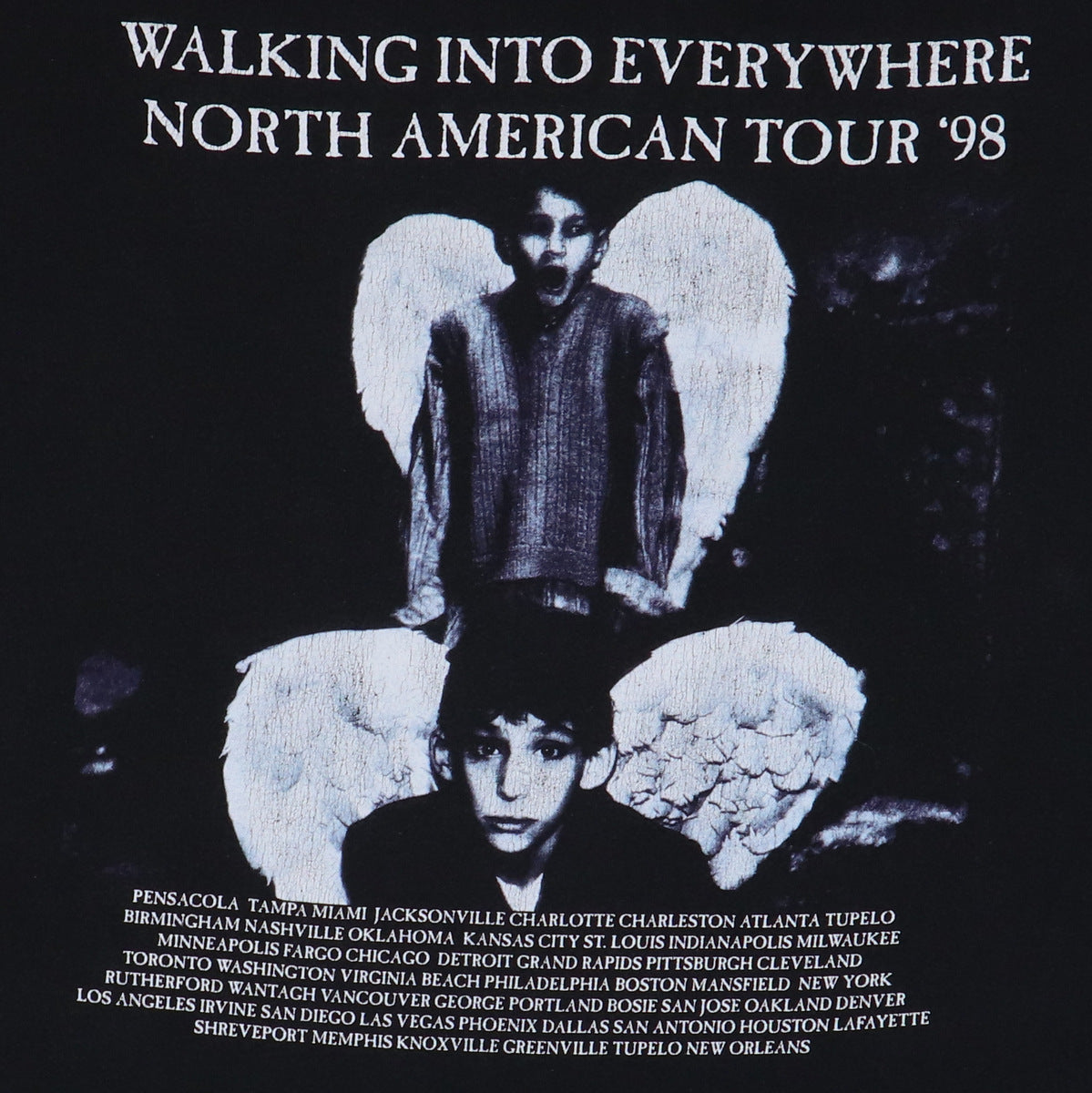 1998 Jimmy Page & Robert Plant Walking Into Everywhere Tour Shirt