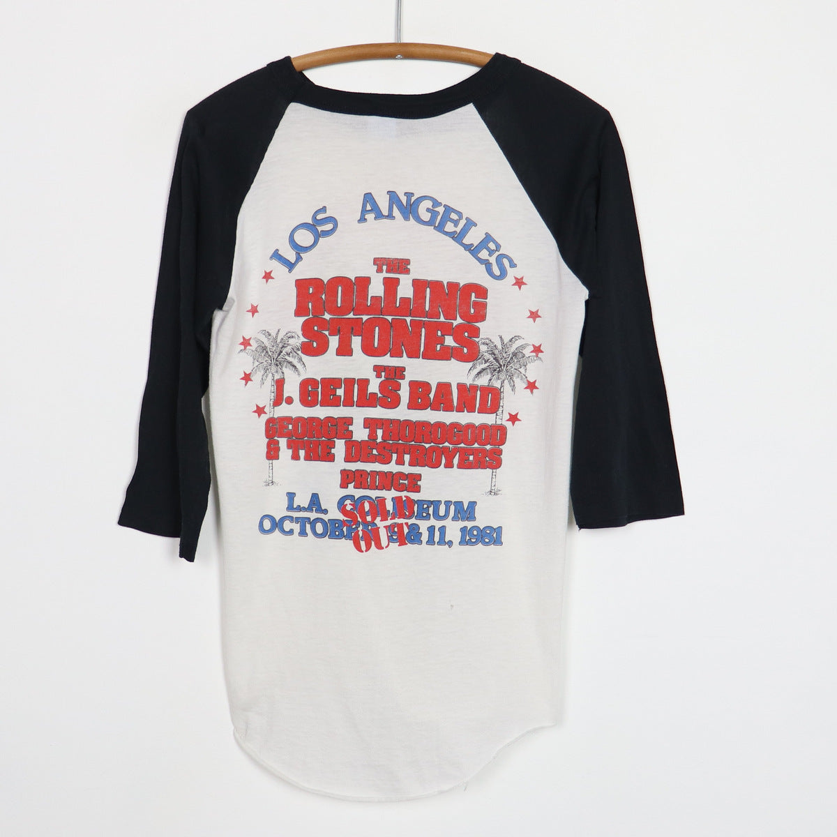 1981 Rolling Stones Tour Jersey Shirt