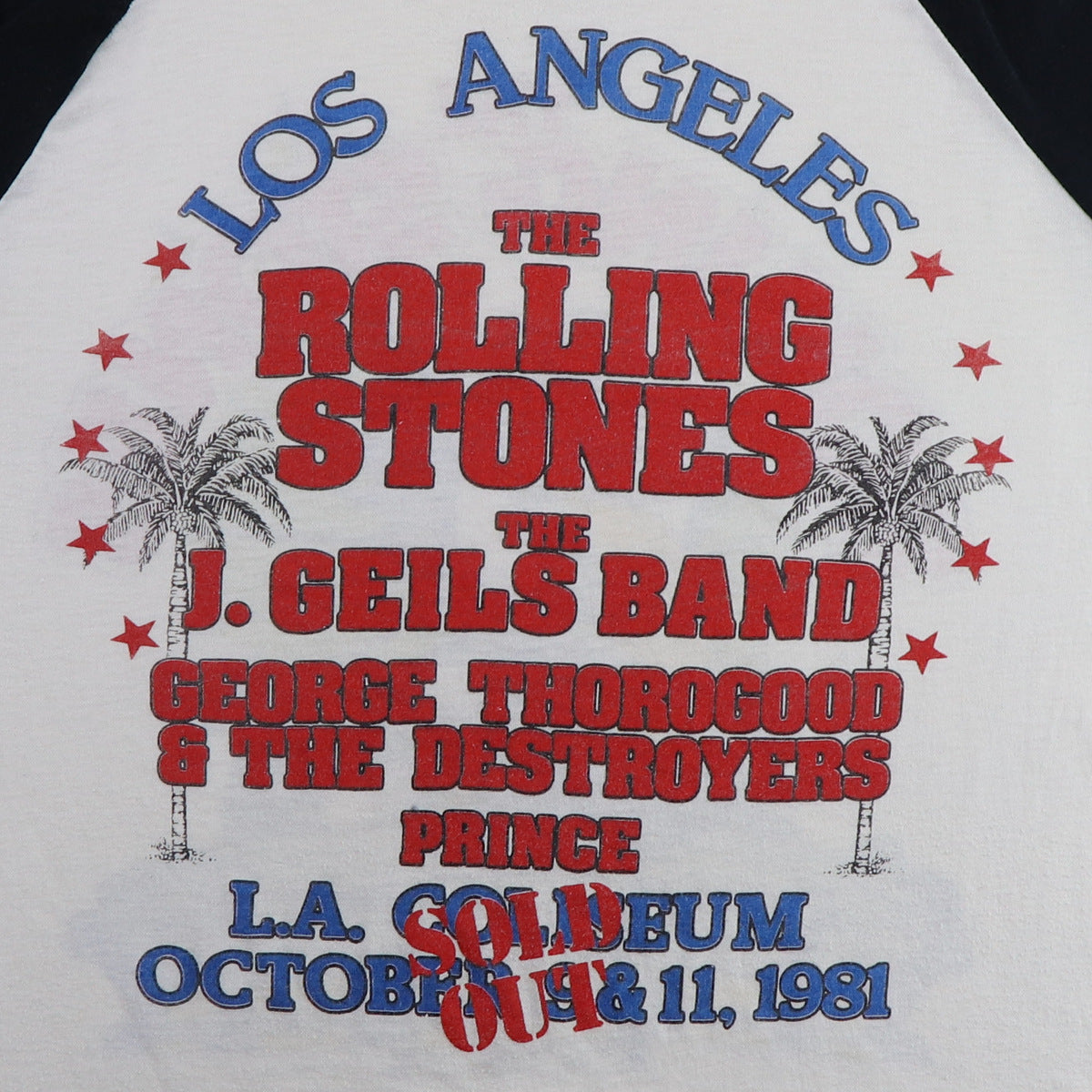 1981 Rolling Stones Tour Jersey Shirt