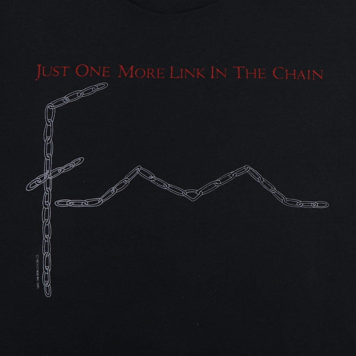 1987 Fleetwood Mac Just One More Link In The Chain Tour Shirt