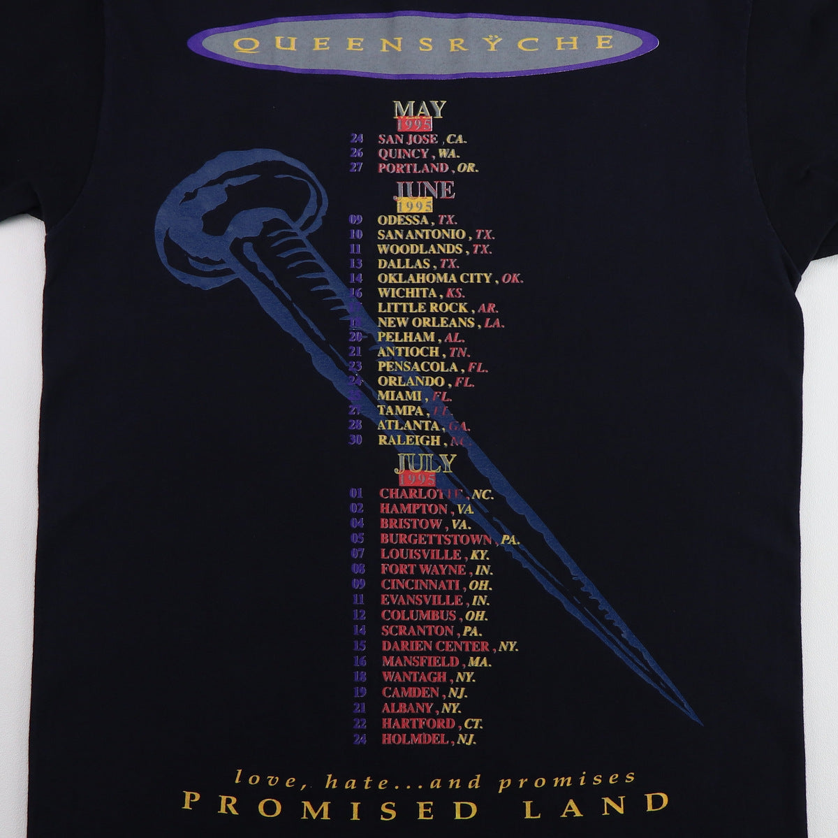 1994 Queensryche Promised Land Tour Shirt