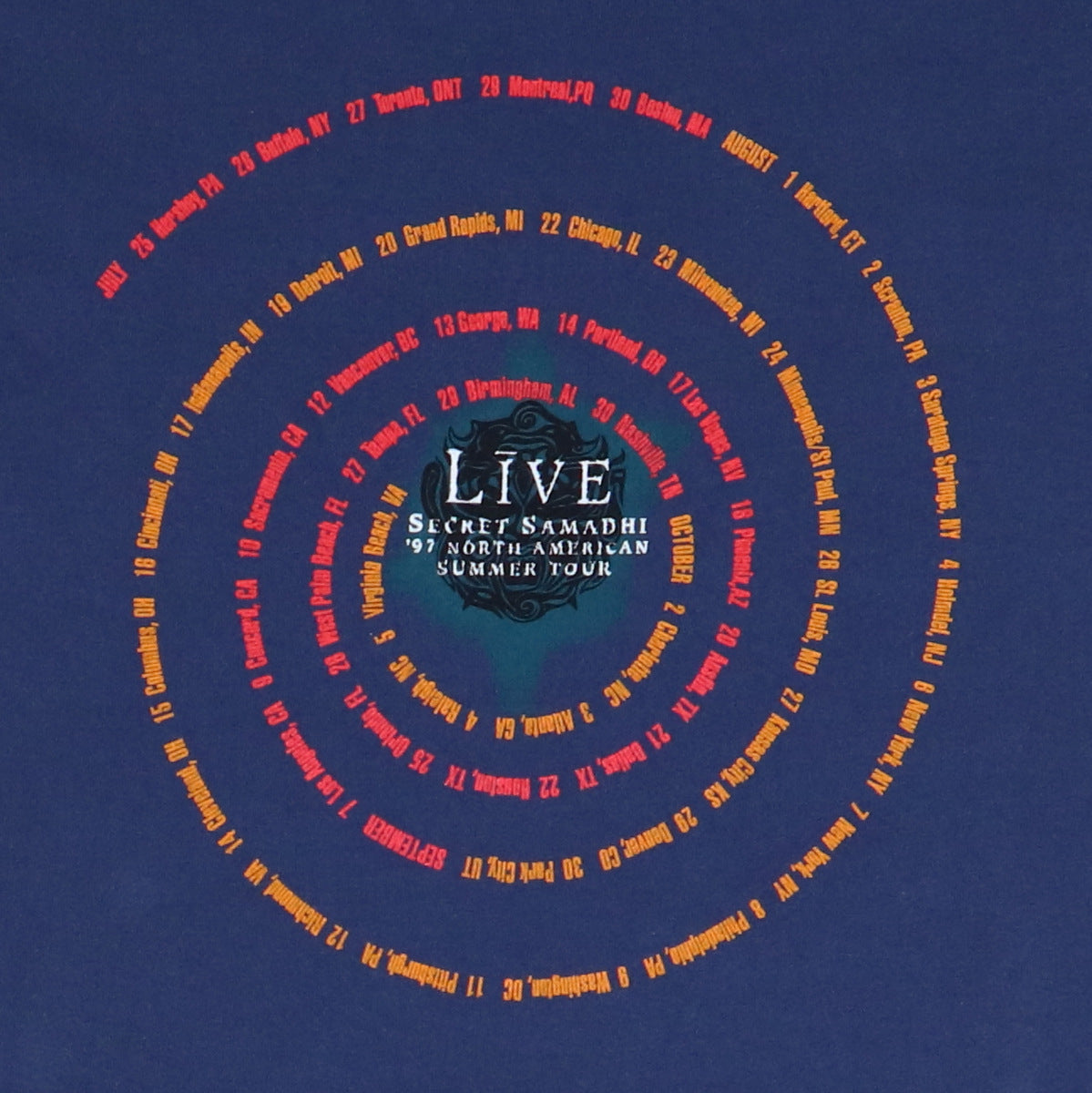 1997 Live Secret Samadhi Tour Shirt