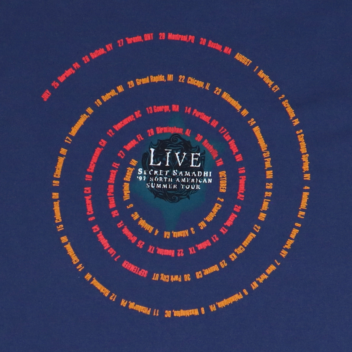 1997 Live Secret Samadhi Tour Shirt