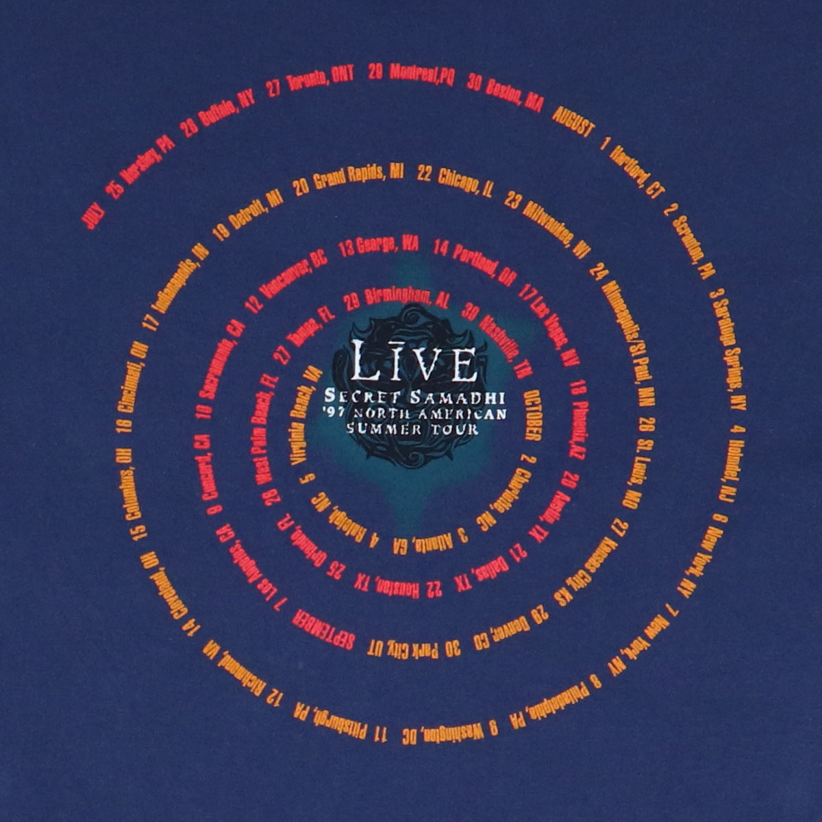 1997 Live Secret Samadhi Tour Shirt