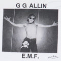 1988 GG Allin EMF Black & Blue Records Promo Shirt