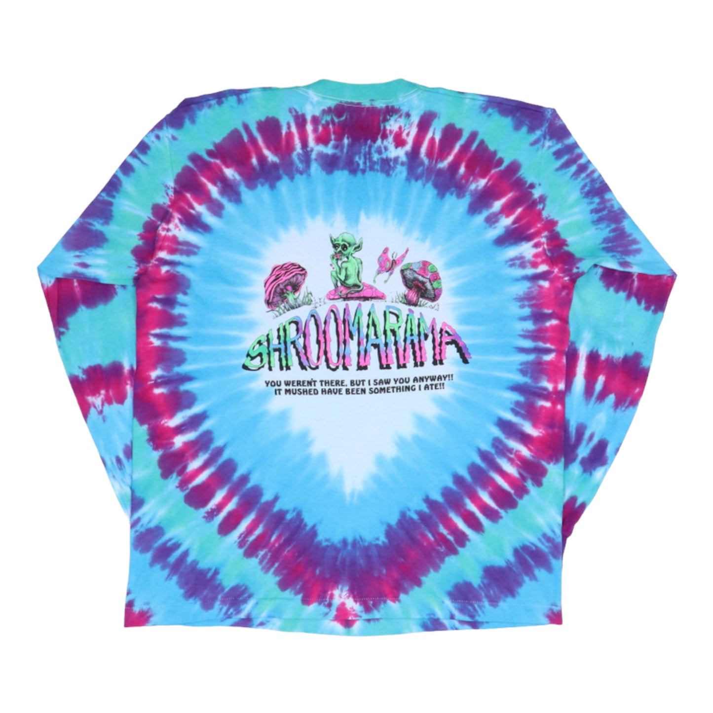 1990s Shroomarama Alien Mushroom Tie Dye Long Sleeve Shirt