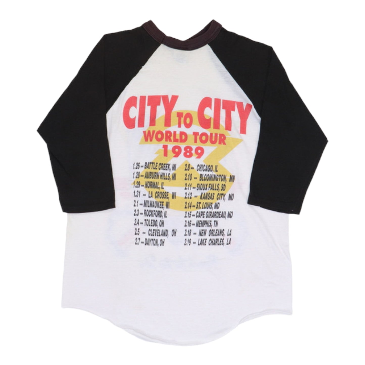 1989 Ratt Reach For The Sky City To City Tour Jersey Shirt