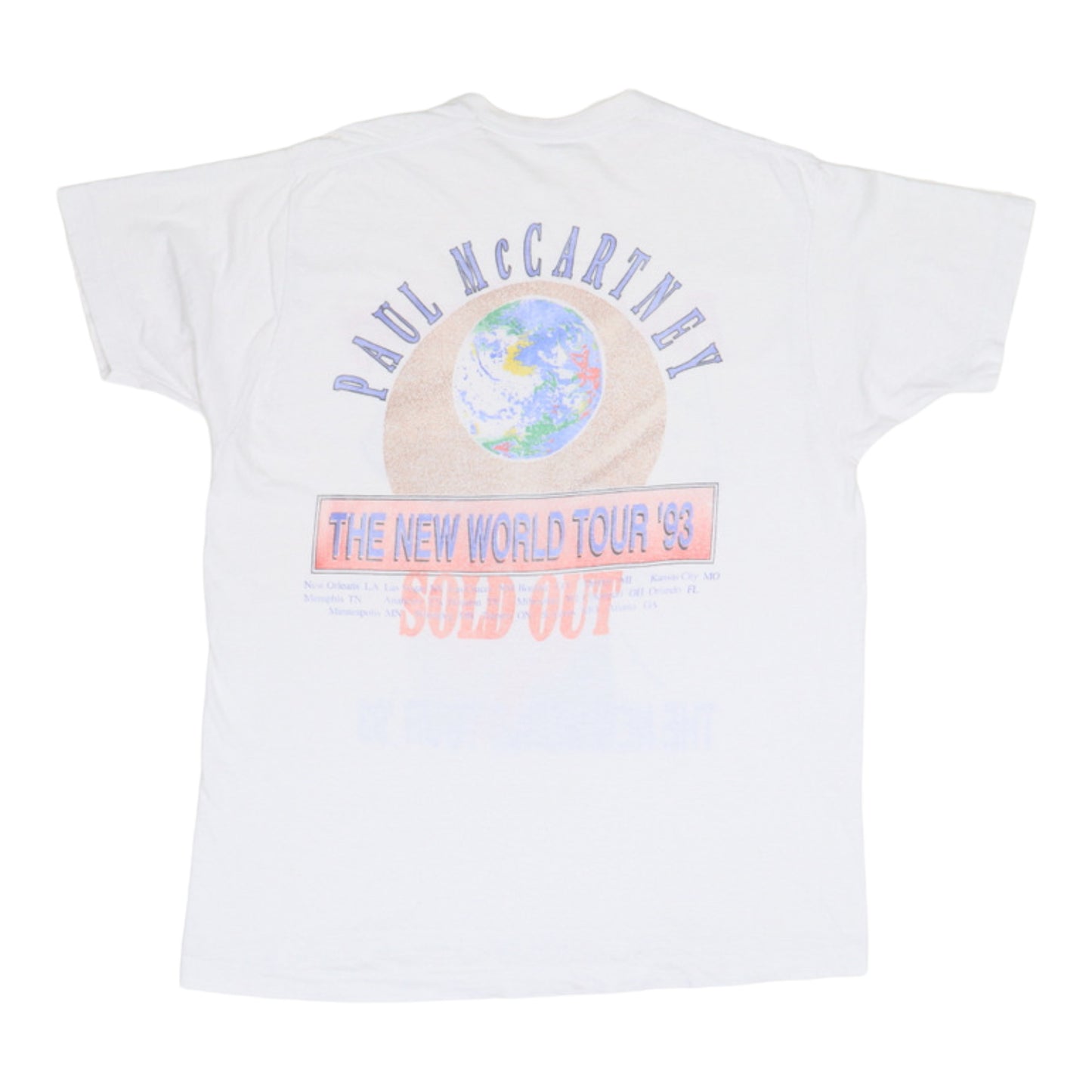 1993 Paul McCartney New World Tour Shirt