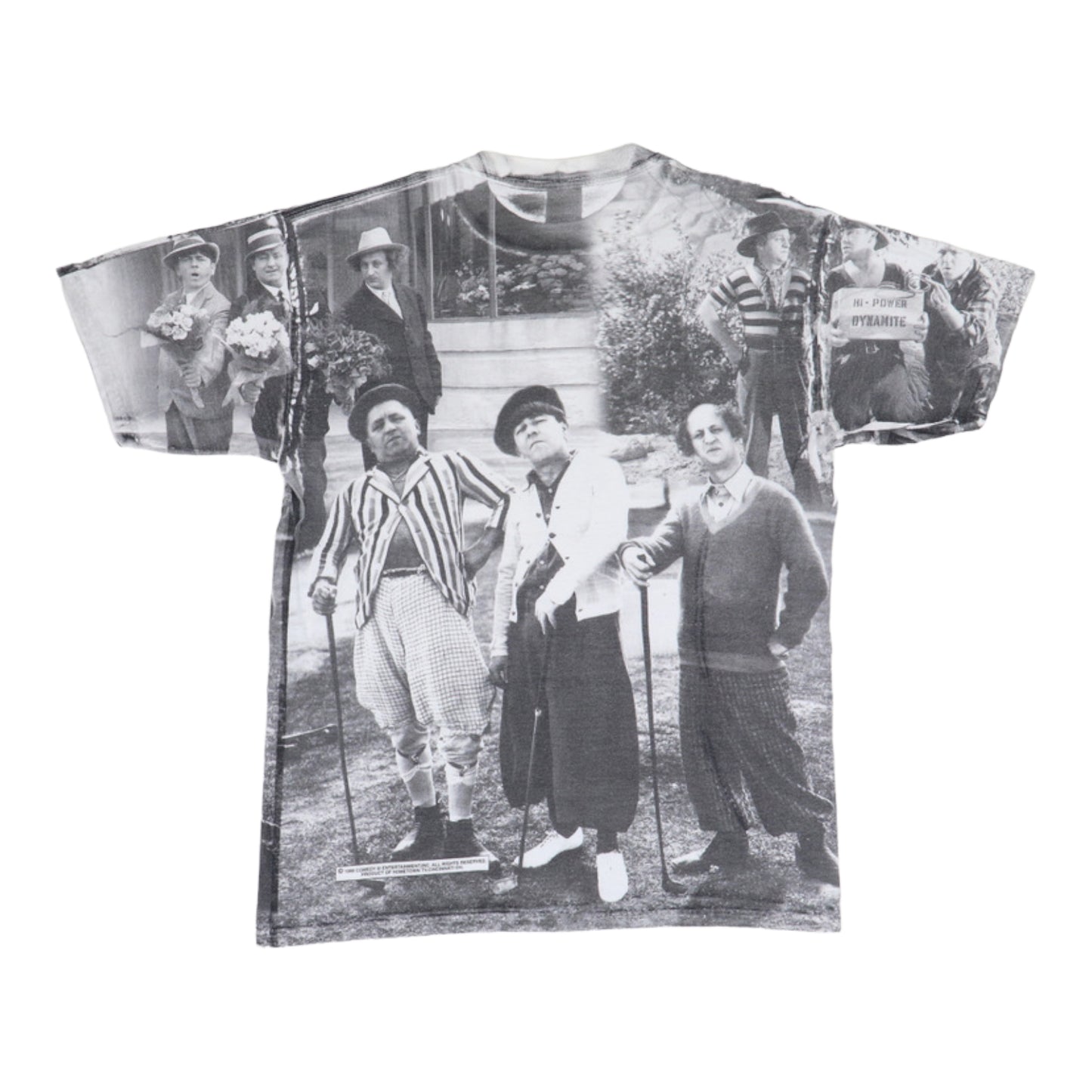 1998 Three Stooges All Over Print Shirt