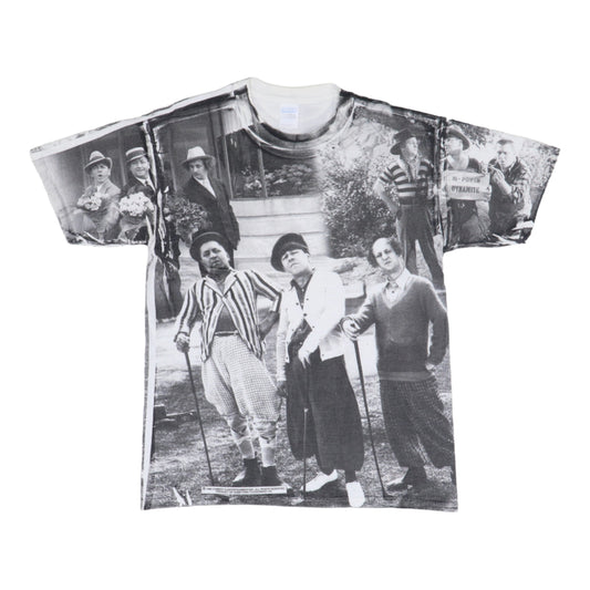 1998 Three Stooges All Over Print Shirt